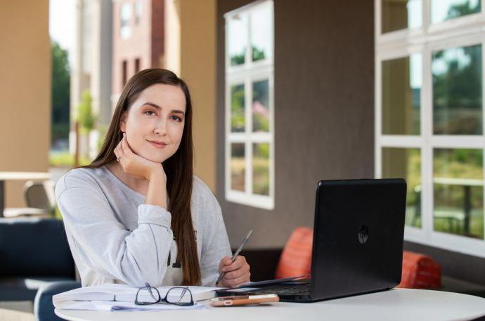 Psychology Student studying 